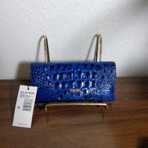 Soldout Brahmin SAPPHIRE Blue Melbourne Leather Organizer Wallet NWT FIRM